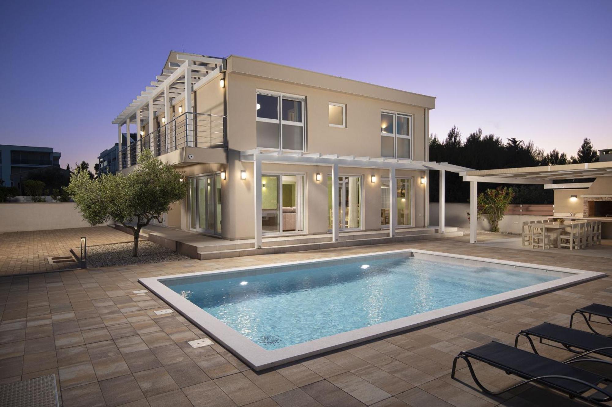 Villa Olivia - New And Modern House With Pool, Souna, Jacuzzi & Playground, Liznjan - Istra Екстер'єр фото